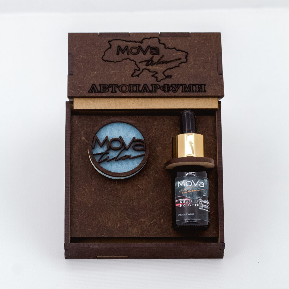 Парфуми для авто набір MoVa Tila «Absolute Freshness» у дерев'яній упаковці